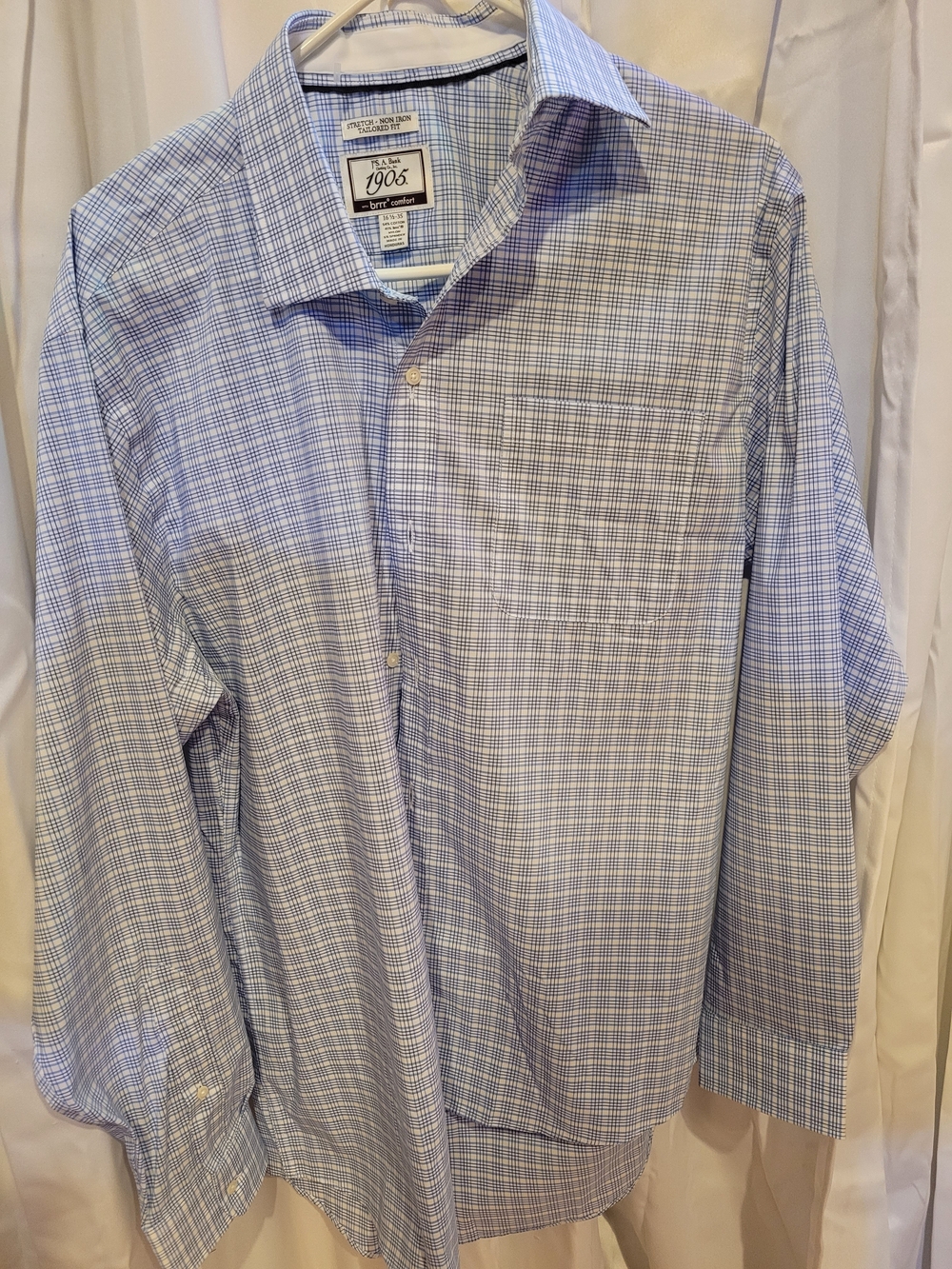 Blue Microcheck Dress Shirt